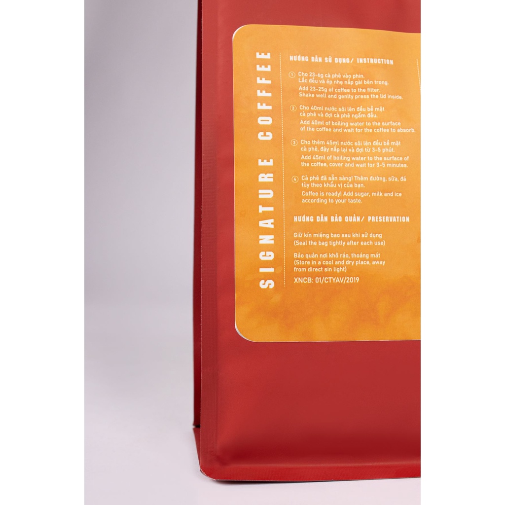 Cà phê bột rang xay Signature An Viên  - Thành phần hạt Robusta & Arabica nguyên chất rang mộc | BigBuy360 - bigbuy360.vn