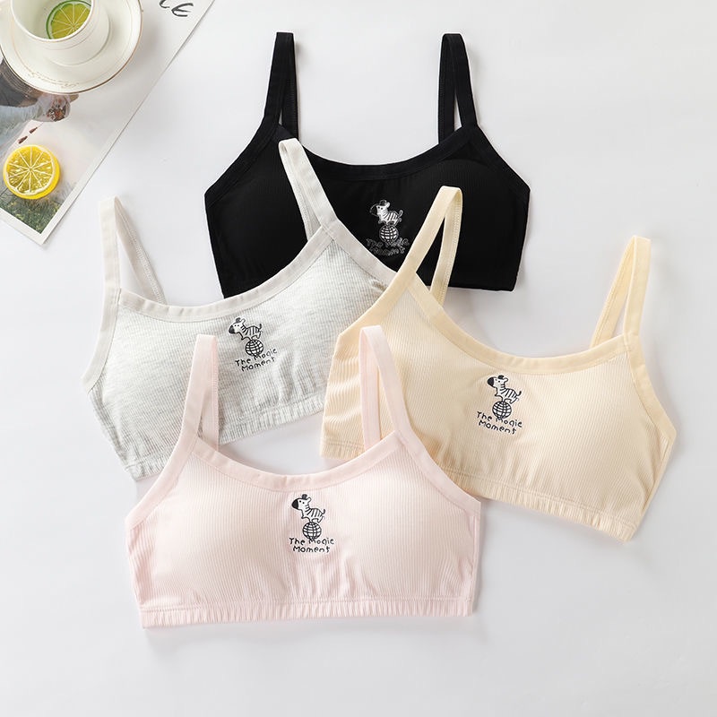 Áo lót vải cotton Có Miếng Đệm Ngực Dành Cho Bé 8-16 Tuổi