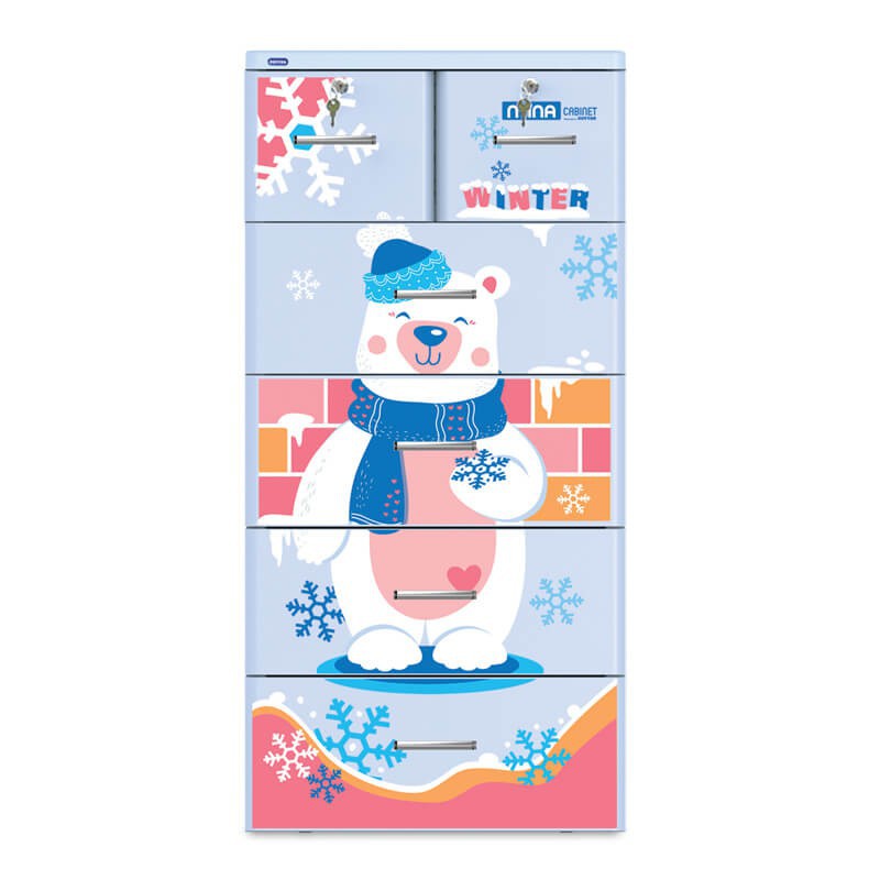 (Hà Nội) Tủ nhựa Duy Tân Mina 5 tầng Dương Gấu Tuyết