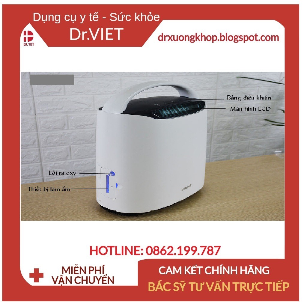MÁY TẠO OXY, THỞ OXY LỌC ION ÂM GIA ĐÌNH YUWELL YU600-Cung cấp oxy mùa dịch