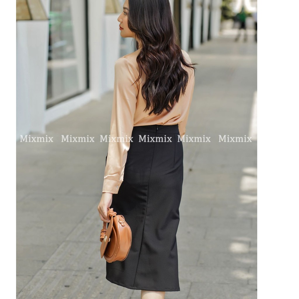 Chân váy đuôi cá công sở - MIXMIX - Hàng thiết kế - hình thật shop chụp | BigBuy360 - bigbuy360.vn