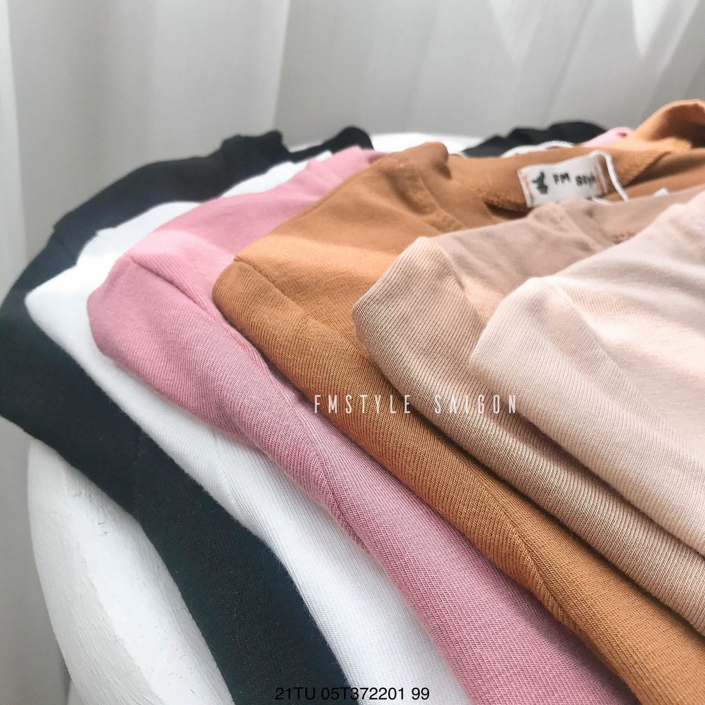 Áo thun tay ngắn trơn ulzzang trơn thời trang FMstyle Saigon 21TU05T372201 | BigBuy360 - bigbuy360.vn