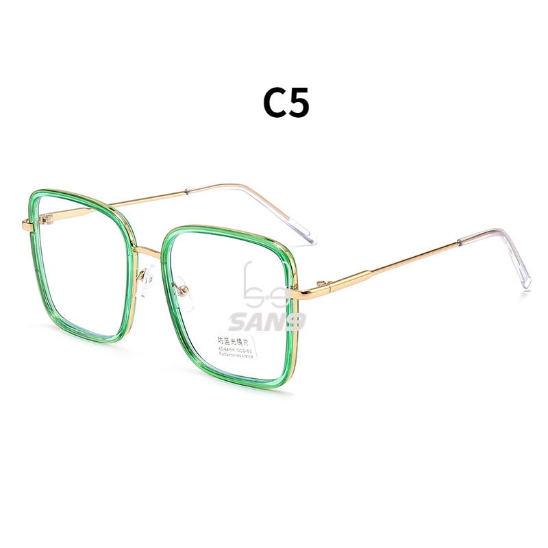 Mắt kính gọng vuông chống ánh sáng xanh từ máy tính