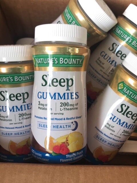 KẸO NGỦ TRÁI CÂY Sleep Gummies Nature's Bounty 60viên Date 06/2022