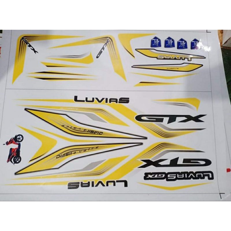 Tem rời dán xe luvias gtx