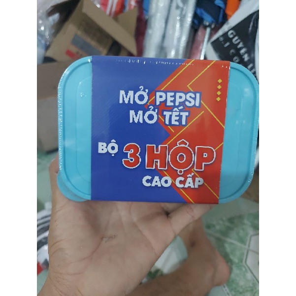 Bộ hộp nhựa KM Pepsi gồm 3 hộp