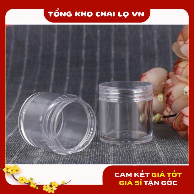 Hủ Đựng Kem ❤ SIÊU RẺ ❤ Hũ nhựa 10g thân cao nắp trong đựng kem, chiết mỹ phẩm , phụ kiện du lịch