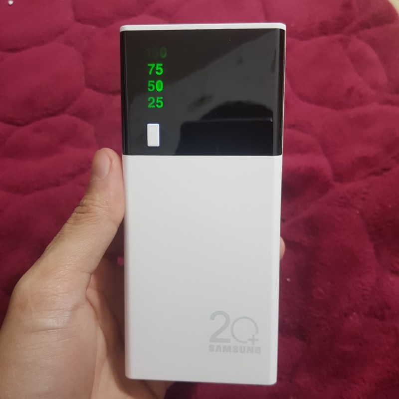 Sạc Dự Phòng Sam Sung  𝘍𝘳𝘦𝘦𝘴𝘩𝘪𝘱   Pin Dự Phòng Điện Thoại Dung Lượng  30.000 mAh 5 Lõi Có Đèn Pin &amp; Hiển Thị % Pin