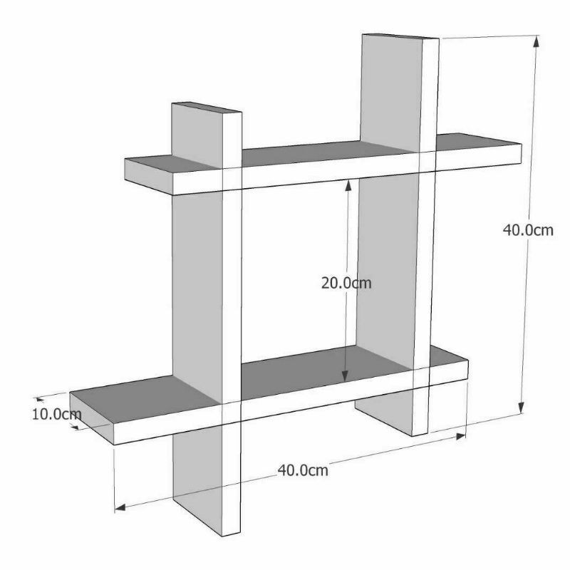 Kệ Sách Treo Tường Bằng Sắt + Gỗ + Hoa + Xương Rồng Trang Trí Nhà Cửa