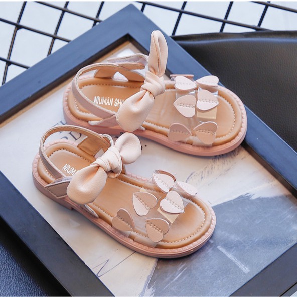 sandal bé gái size 23-34 tim  nhỏ siêu điệu