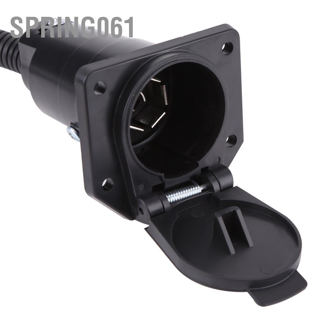 Spring061 6-24V 4 đến 7 chiều Trailer Bộ chuyển đổi phẳng Ổ cắm Đầu nối dây cho Thanh kéo Caravan