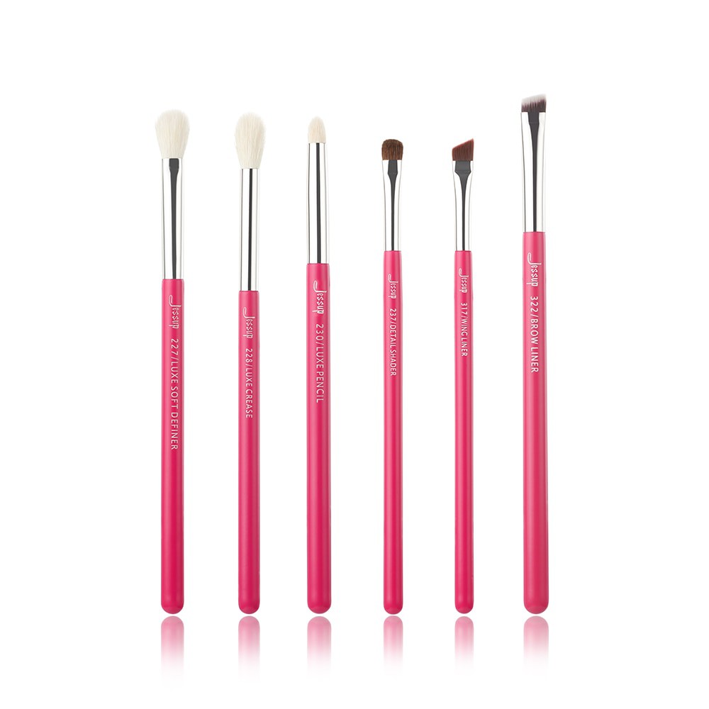 Bộ cọ trang điểm mắt Jessup Precision Eye Brush Set - Dupe Zoeva Pink Elements