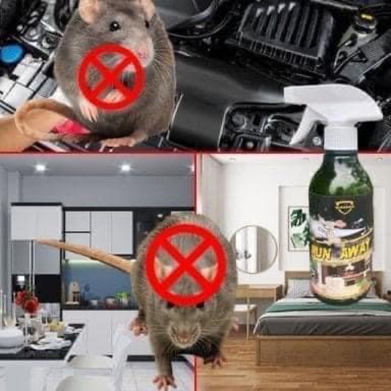 thuốc xịt đuổi chuột, côn trùng run away