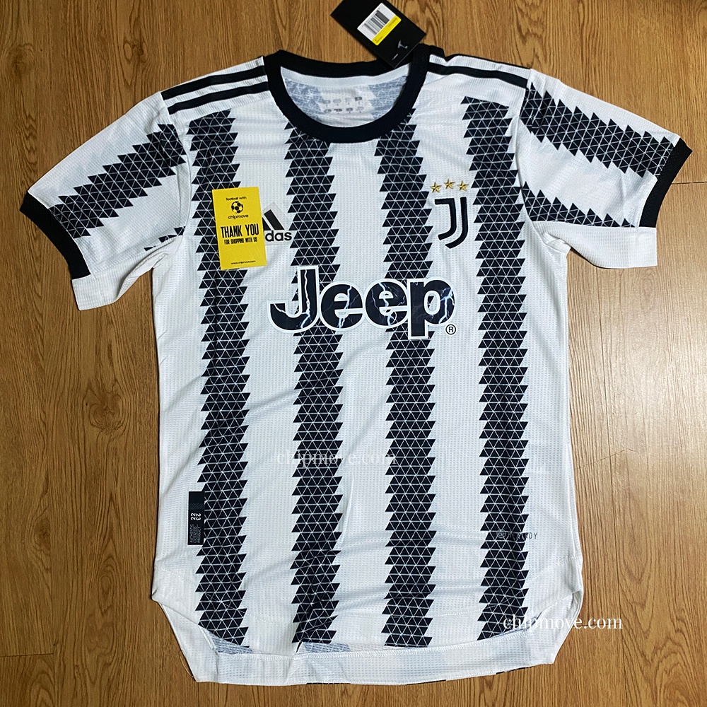 - Bộ áo bóng đá Juve Juventus trắng đen sân nhà hàng thái cao cấp