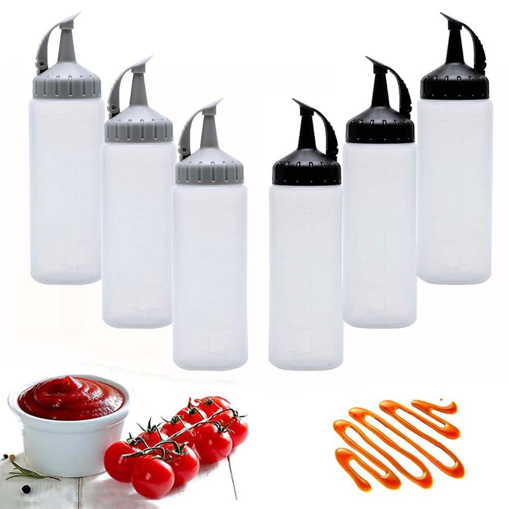 HARRIETT Set 4 Chai Đựng Sốt Có Nắp Đậy Tiện Dụng