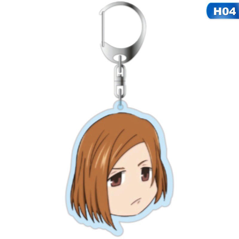 Móc Khóa Nhựa Acrylic Hai Mặt Họa Tiết Anime Kugisaki Nobara Gojo