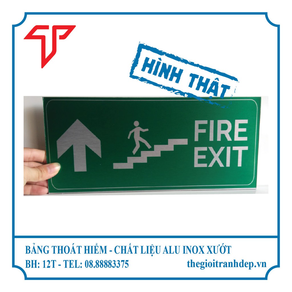 Bảng chỉ dẫn lối thoát hiểm, bảng exit, bảng chỉ dẫn exit, biển hướng dẫn exit giá tốt nhất