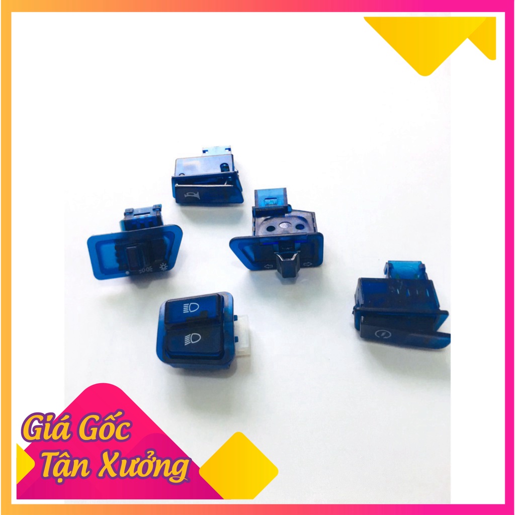 Bộ Công Tắc Màu Siêu Đẹp Trang Trí Xe Máy 5 Chi Tiết Sh 2010, Lead 110 Cũ , Wave,future Cũ..... (Ảnh Sp thật)