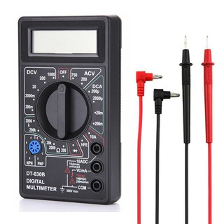 Máy đo vạn năng DT830B vôn kế, ampe kế, ôm kế, thử dòng điện một chiều và đảo chiều với màn hình LCD