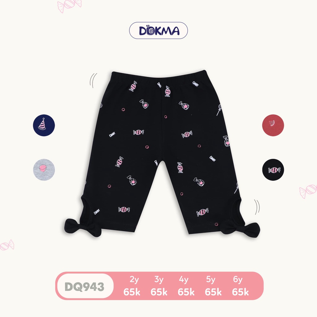 2-6Y Quần legging, quần lửng bé gái Dokma DQ943