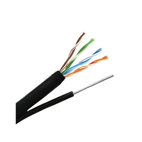 Cáp mạng cat5 ngoài trời có thép treo dài 75m bấm sẵn đầu