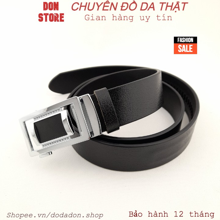 [SIÊU ĐẸP] Thắt Lưng Nam Da Bò Thật Kiểu Dáng Thời Thượng Khóa INOX Chống Gỉ 100% (Full hộp + BH 12 Tháng)