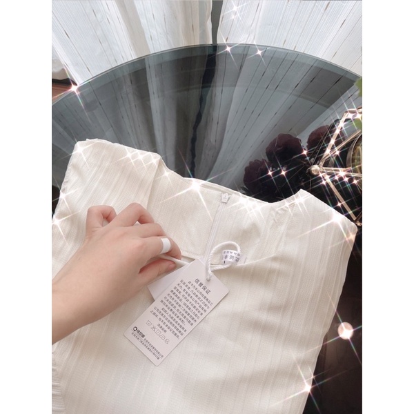 VN912 - VÁY SUÔNG BE LI GÂN ĐUÔI CÁ TAY LỠ