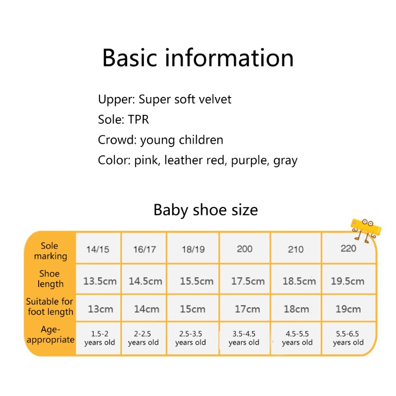 Giày Cotton Giữ Ấm Chống Trượt Hình Khủng Long Dành Cho Bé Trai Và Bé Gái