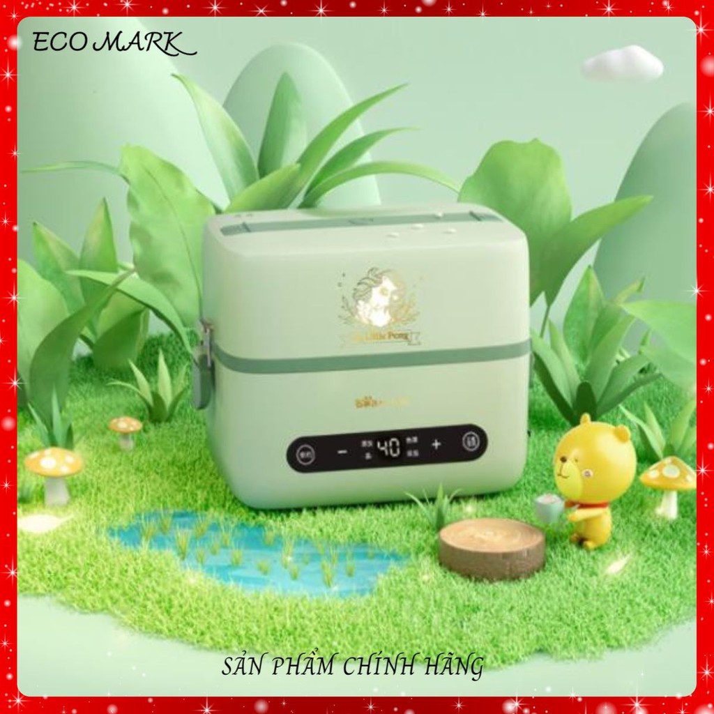 [Hàng loại 1] Hộp cơm cắm điện Bear DFH-B12K5, 2 tầng 3 ngăn, sử dụng inox cao cấp 304, độ bền cao | BigBuy360 - bigbuy360.vn