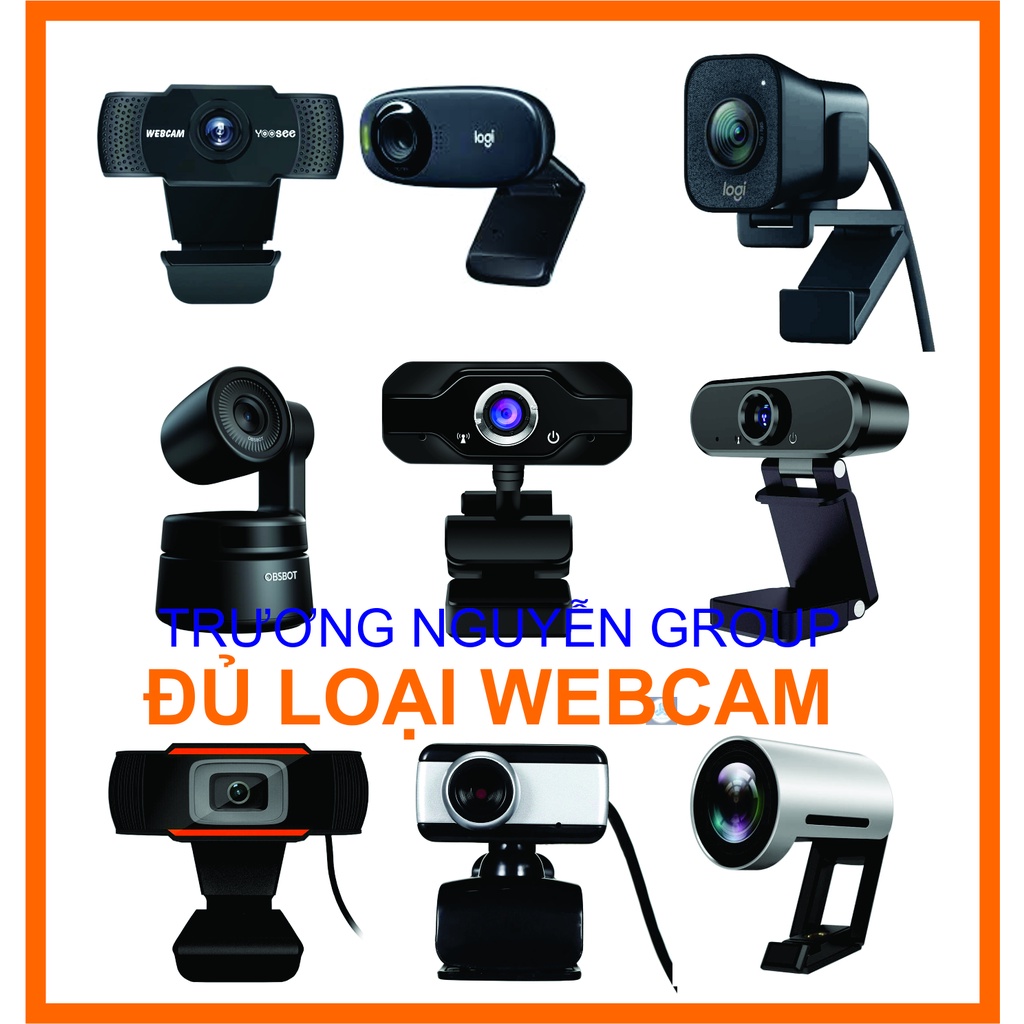 👑Webcam kẹp màn Học Online  Họp trực tuyến Hikvision - Yoosee - Dahua - 1080 - 720p - FULL HD