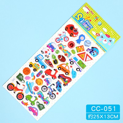 Sticker hình nhãn dán nổi 3D nhiều chủ đề đa dạng được chọn lựa cho bé phần 4