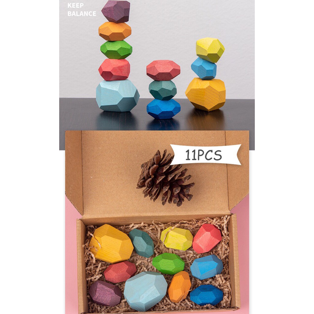 Xấp đá chồng 10 viên