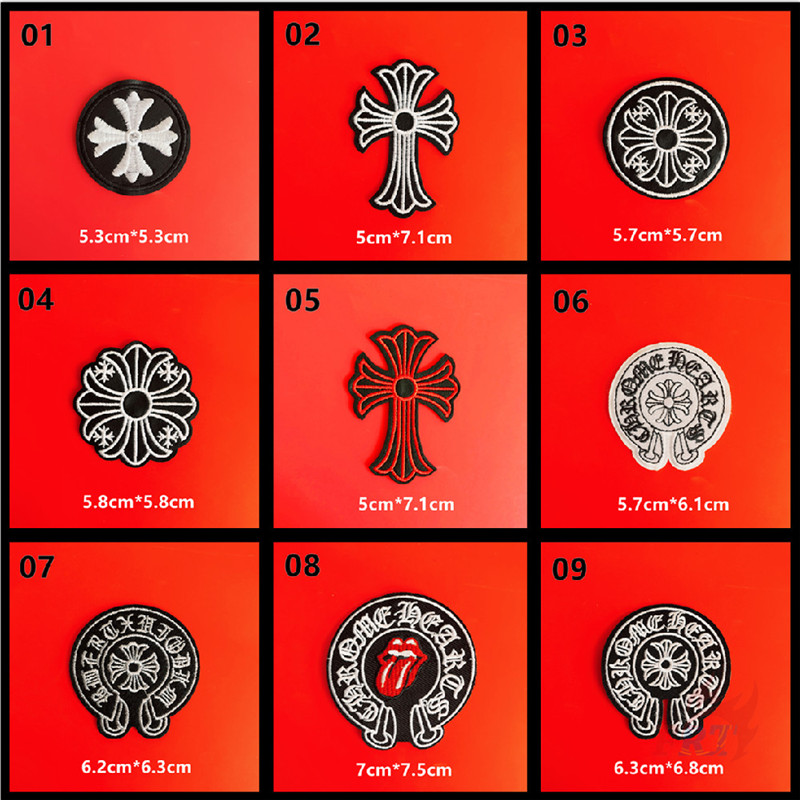 Miếng ủi thêu trang trí quần áo họa tiết độc đáo