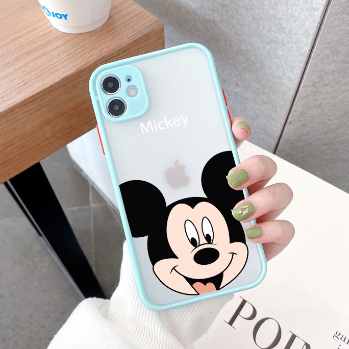 Ốp iphone - Ốp lưng viền nhám Mặt mickey 6/6plus/6splus/7/8/7plus/8plus/x/xs/xsmax/11/11promax - Awifi Case X2-5 | BigBuy360 - bigbuy360.vn