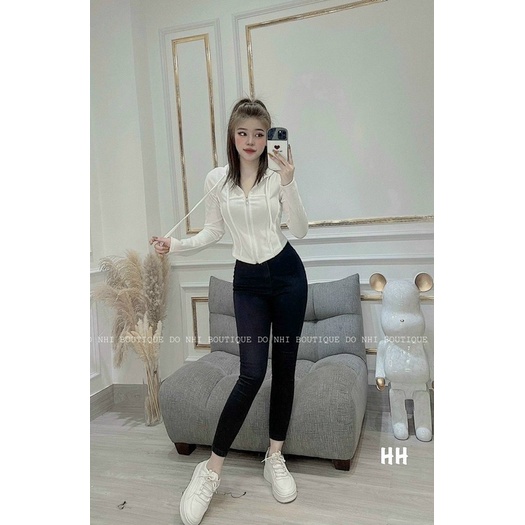 KHOÁC ÔM CROPTOP CÓ NÓN