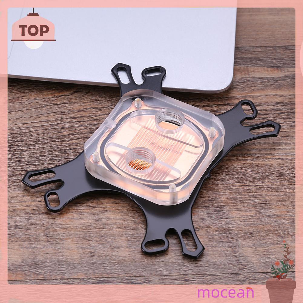 Mocean CPU Water Block Water Cooler Computer Cooling Radiator for Intel AMD+Screws