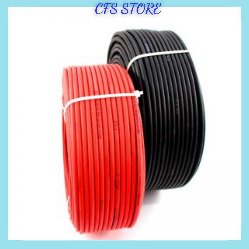 Cáp solar DC điện năng lượng mặt trời 6.0/4.0 mm2 PNTech/Leader (giá cho 1 mét dài)