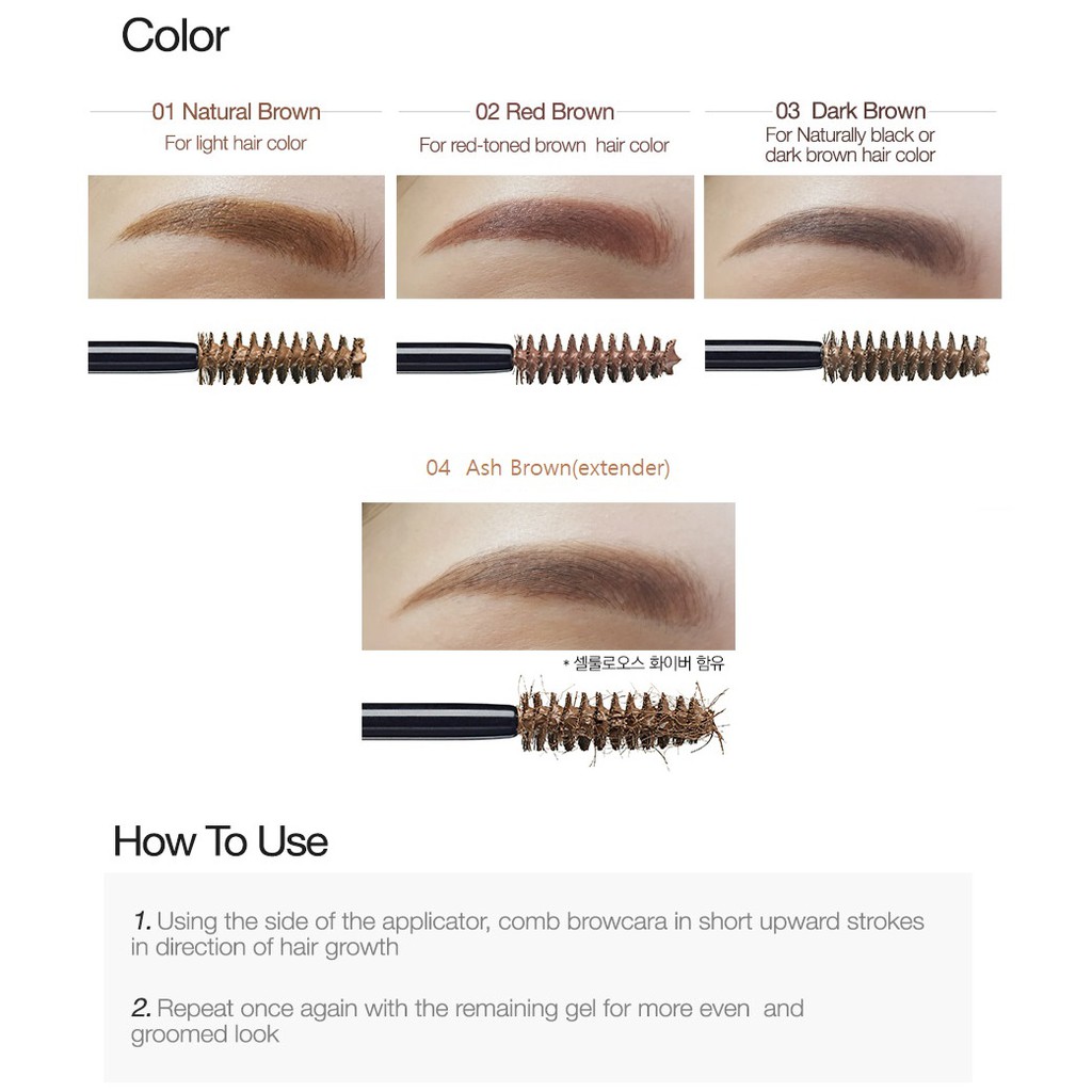 Saemmul Browcara 4.5g Chuốt Lông Mày chuyên dụng làm đẹp cho nữ