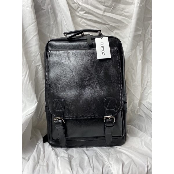 Balo da nam nữ chất liệu da PU cao cấp Hàn Quốc chống nước laptop 15,6 inch |𝑶𝒉𝒂𝒚𝒐𝒐- 𝑩𝒂𝒍𝒐 𝒅𝒂 𝑯𝒂̀ 𝑵𝒐̣̂𝒊