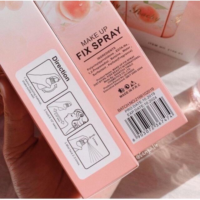 XỊT KHOÁNG KHOÁ MAKEUP TRÁI CÂY ĐÀO KISSBEAUTY SiêuThích | BigBuy360 - bigbuy360.vn