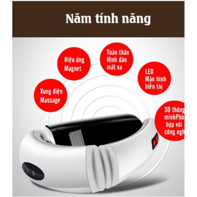 Máy Massage Cổ 3D Cảm Ứng Xung Điện Từ KL-5830