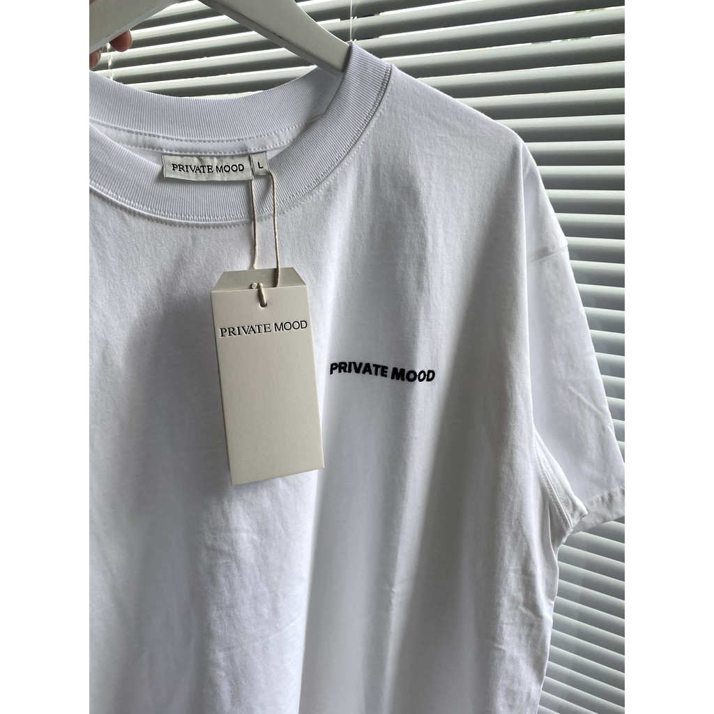 Áo thun PRIVATE MOOD® small logo basic T-shirt black/white | BigBuy360 - bigbuy360.vn