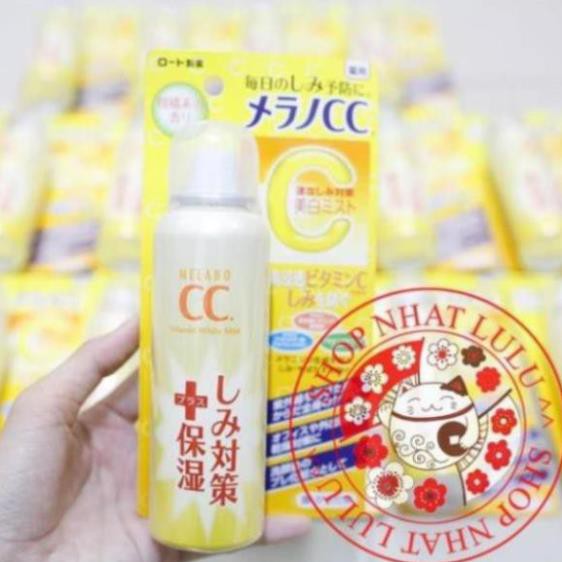 XỊT KHOÁNG TRẮNG DA - CC MELANO ROHTO WHITENING MIST - NHẬT NỘI ĐỊA