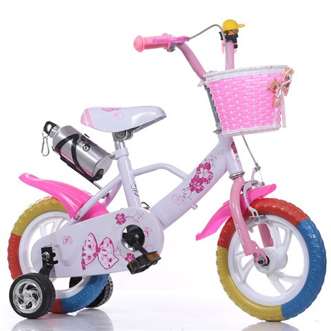 [Xe đạp   bánh 12, 14, 16]Cầu vồng trẻ em mới xe đạp trẻ em cô gái 2-3-6-9 tuổi Xe đẩy trẻ em 12 inch 14 inch 16 inch 18