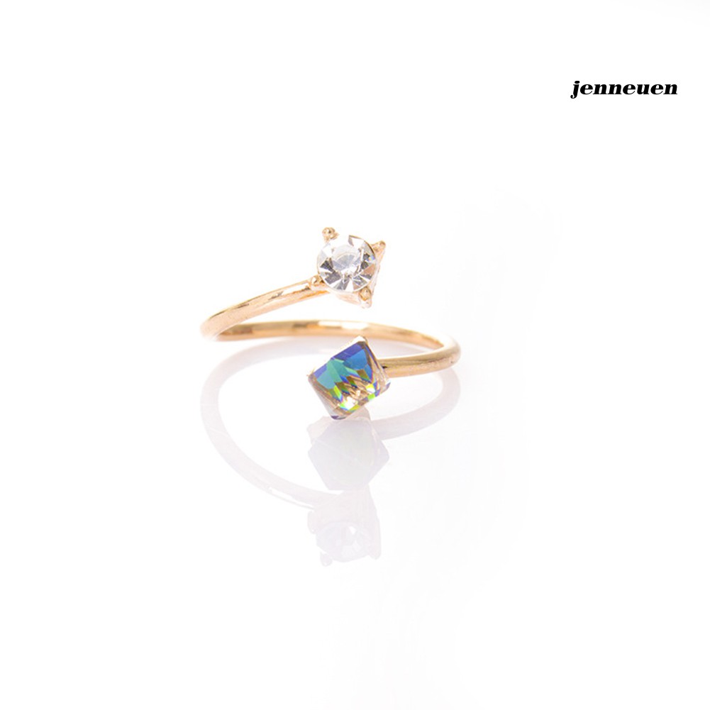 Nhẫn Đính Hôn Đính Đá Nhiều Màu Sắc Thời Trang Dành Cho Nữ