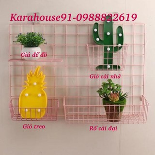 RỔ LƯỚI- RỔ CÀI KHUNG LƯỚI SẮT ĐỂ ĐỒ ĐA NĂNG