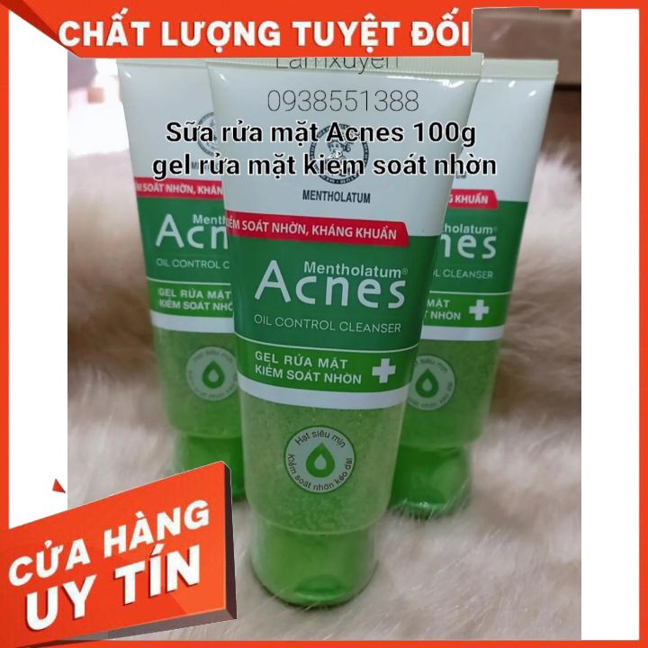 SỮA RỬA MẶT DẠNG GELL Acnes Oil 100G làm sạch bụi bẩn bã nhờn ngừa mụn
