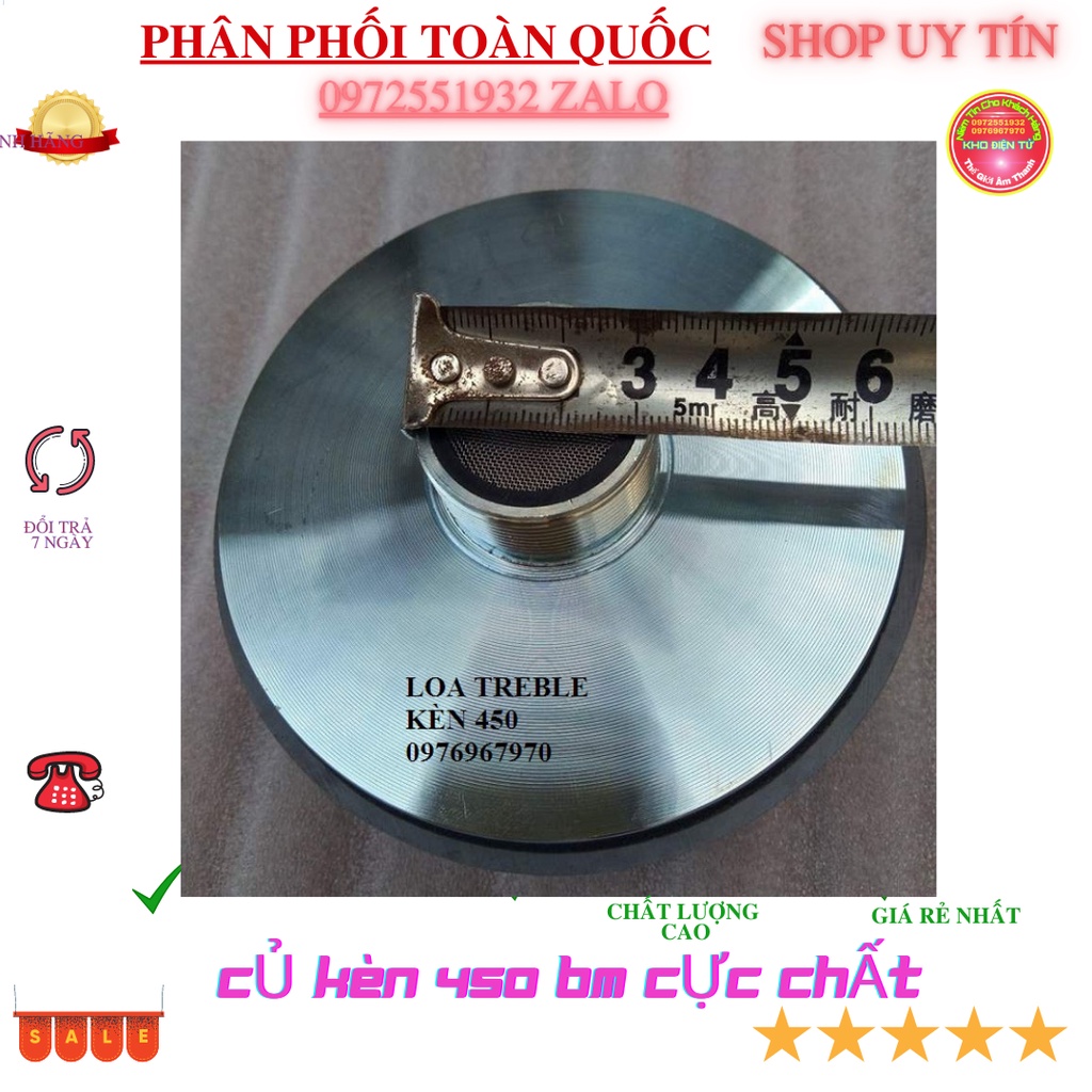 Củ tép kèn 450 BM china ren xoáy   - Loa tép sân khấu - giá 1 củ