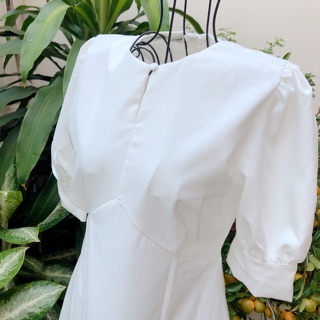 Đầm dáng xoè tay phồng ( kèm clip + ảnh thật)