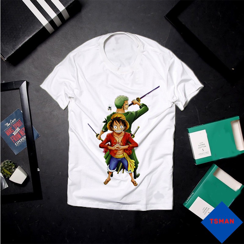 Áo thun Unisex - Luffy cùng ZORO